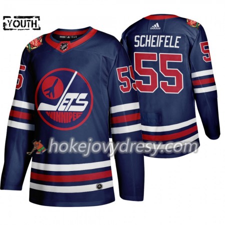 Dětské Hokejový Dres Winnipeg Jets Mark Scheifele 55 Adidas 2019 Heritage Classic Navy Authentic